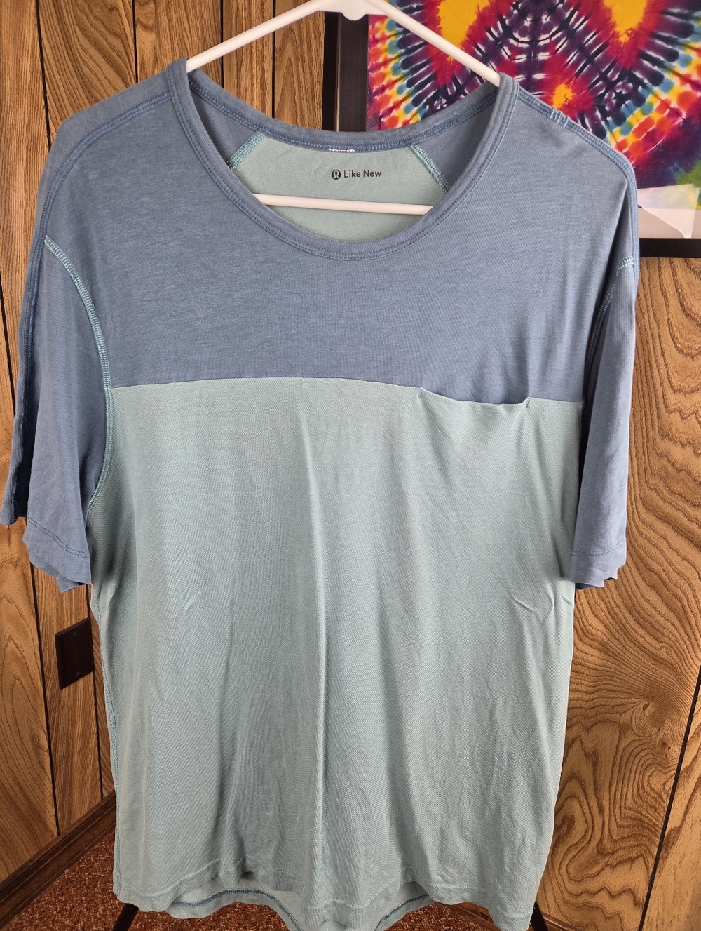 Two-Tone Blue Lululemon T-Shirt